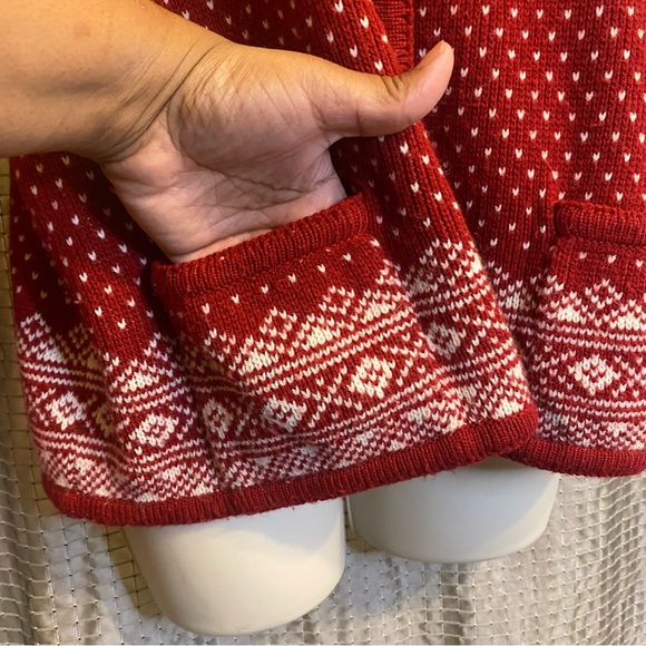 Crystal Kobe Womens Sweater Cardigan Nordic Winter Ski Icelandic Soft Large - Picture 5 of 12